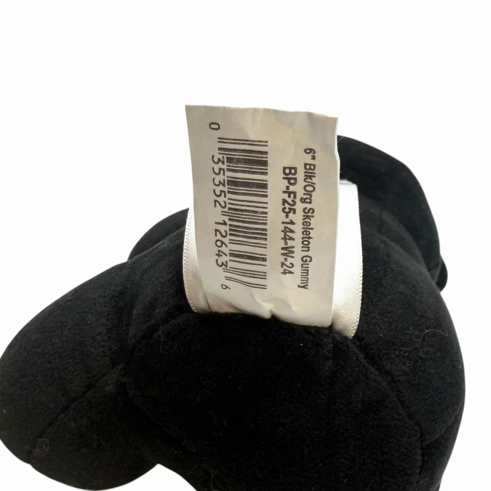 Walmart Way to Celebrate Halloween Gummy Bear Plush Black Skeleton Ribs‎ Spooky
